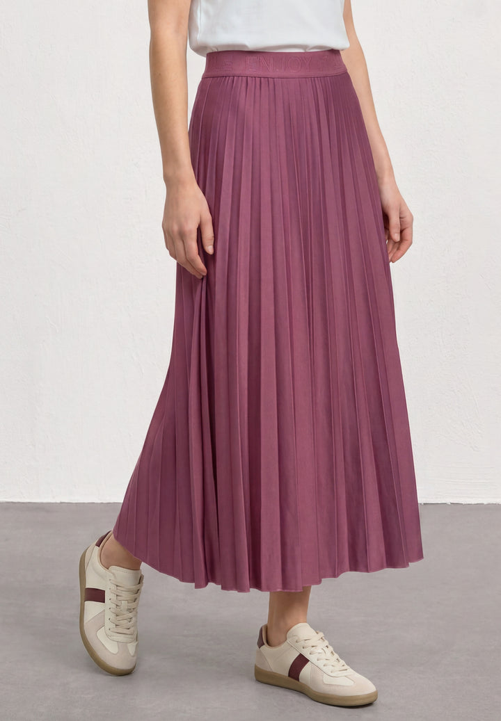 Midi skirt Plissée_solid, dark clouded blush 17733 Bild 5