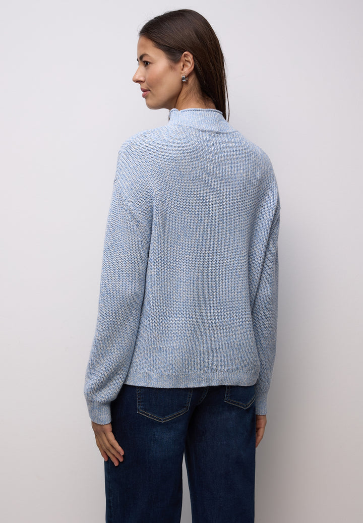 mouline turtle neck sweater, frosted blue 27149 Bild 4