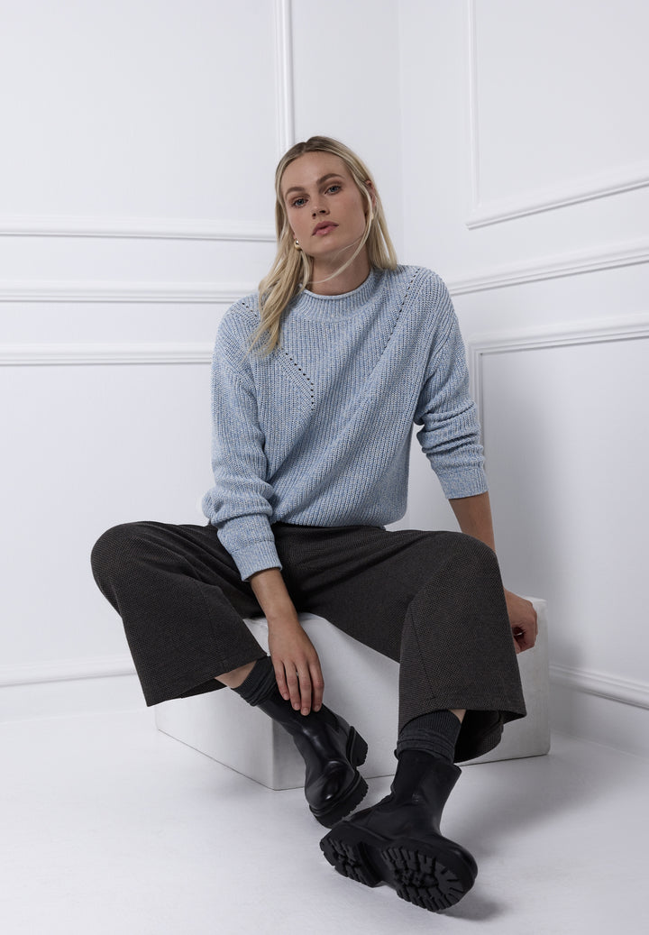 mouline turtle neck sweater, frosted blue 27149 Bild 5