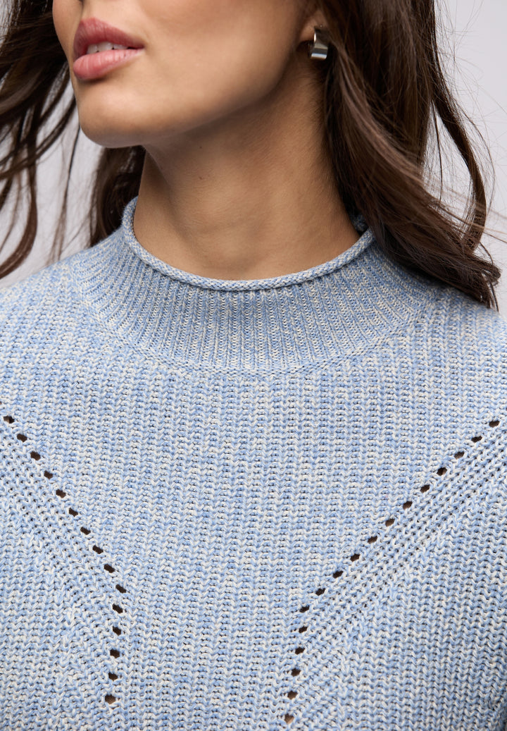 mouline turtle neck sweater, frosted blue 27149 Bild 6
