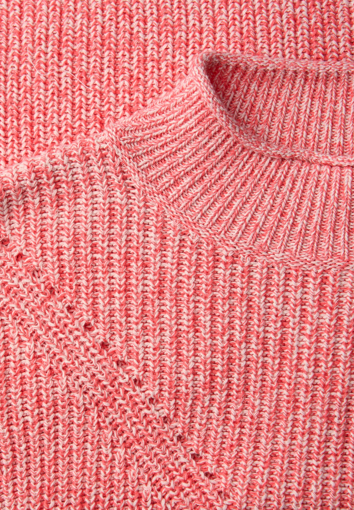 mouline turtle neck sweater, striking coral 27261 Bild 2