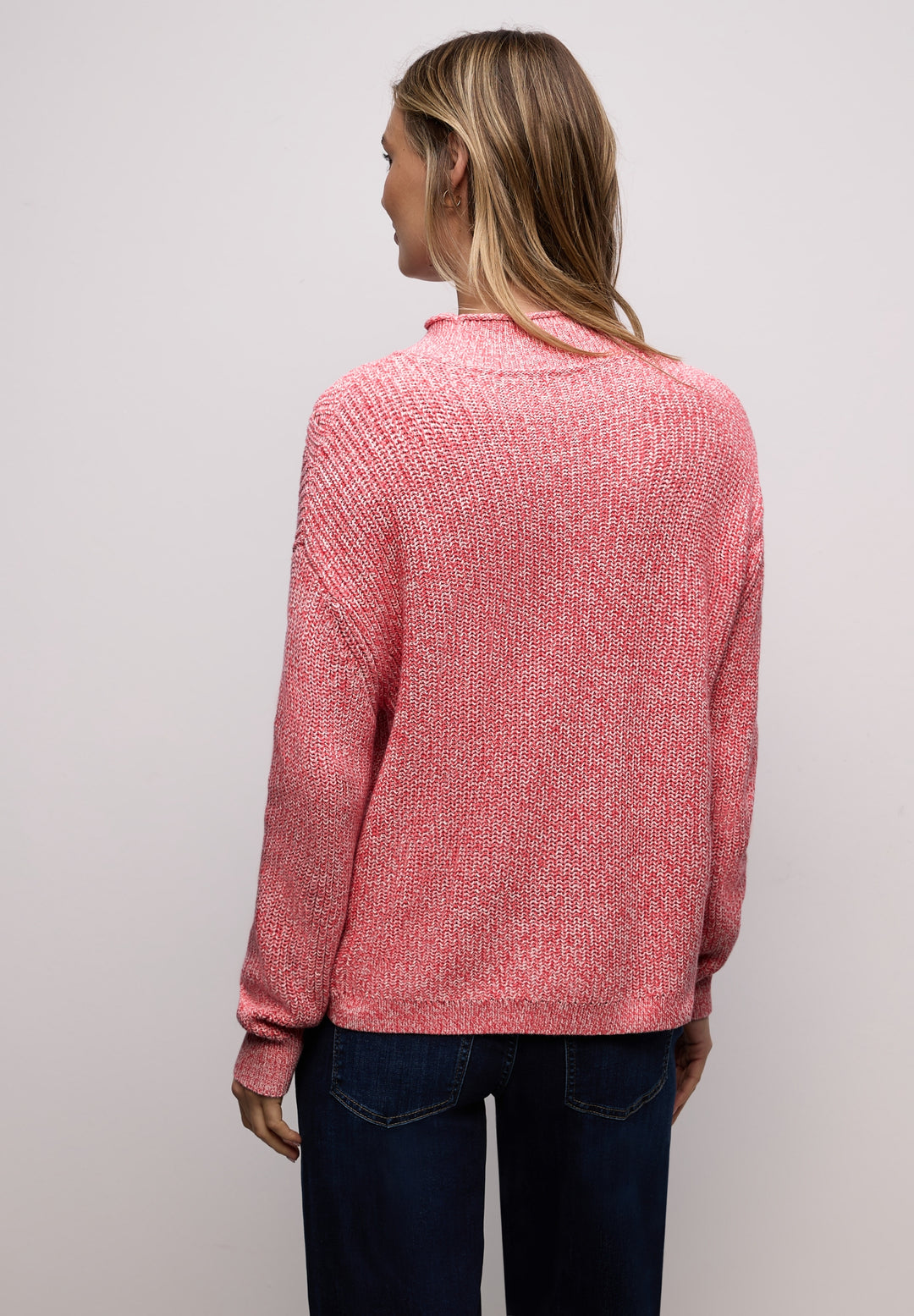 mouline turtle neck sweater, striking coral 27261 Bild 4