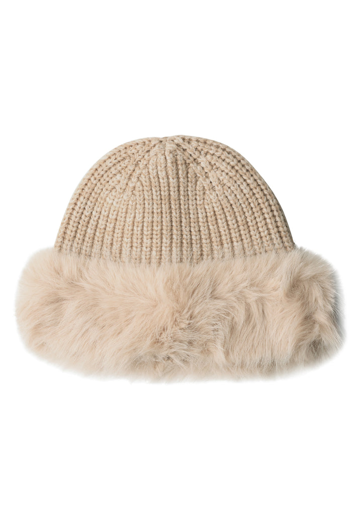 OP_ Fur Knit Beanie, Soft Sand Mel. 16630 Bild 1