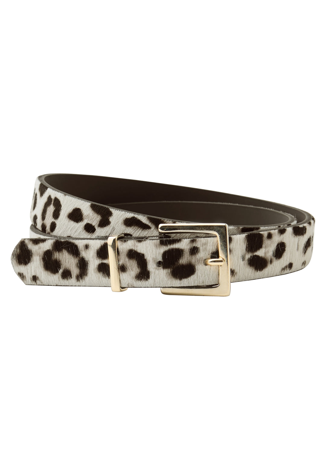OP_Leo Fur Leather Belt with S, powder beige 34347 Bild 1