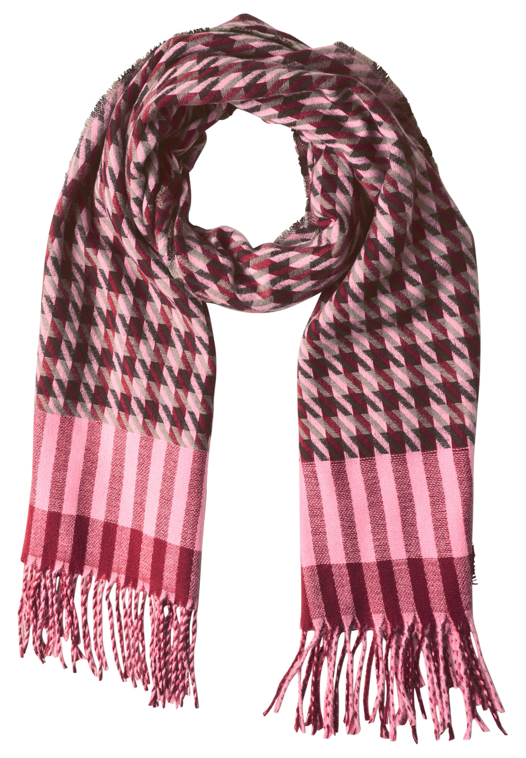 OP_ Multicolor Houndstooth, vintage red 30678 Bild 1