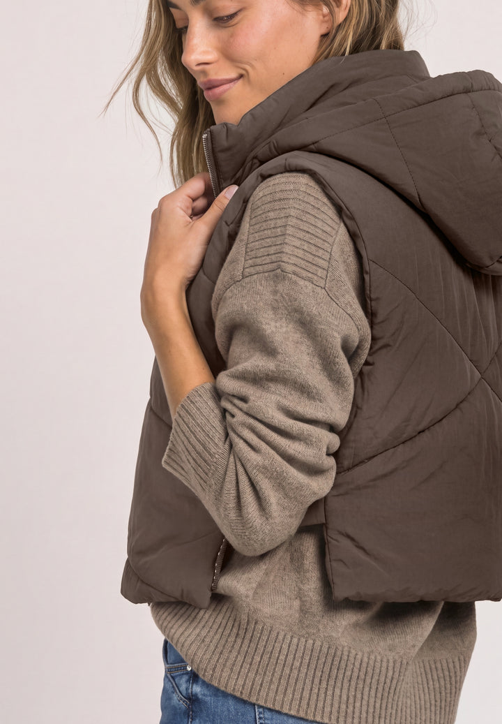OP_Padded Solid Hoodie Collar, auburn brown 17111 Bild 6