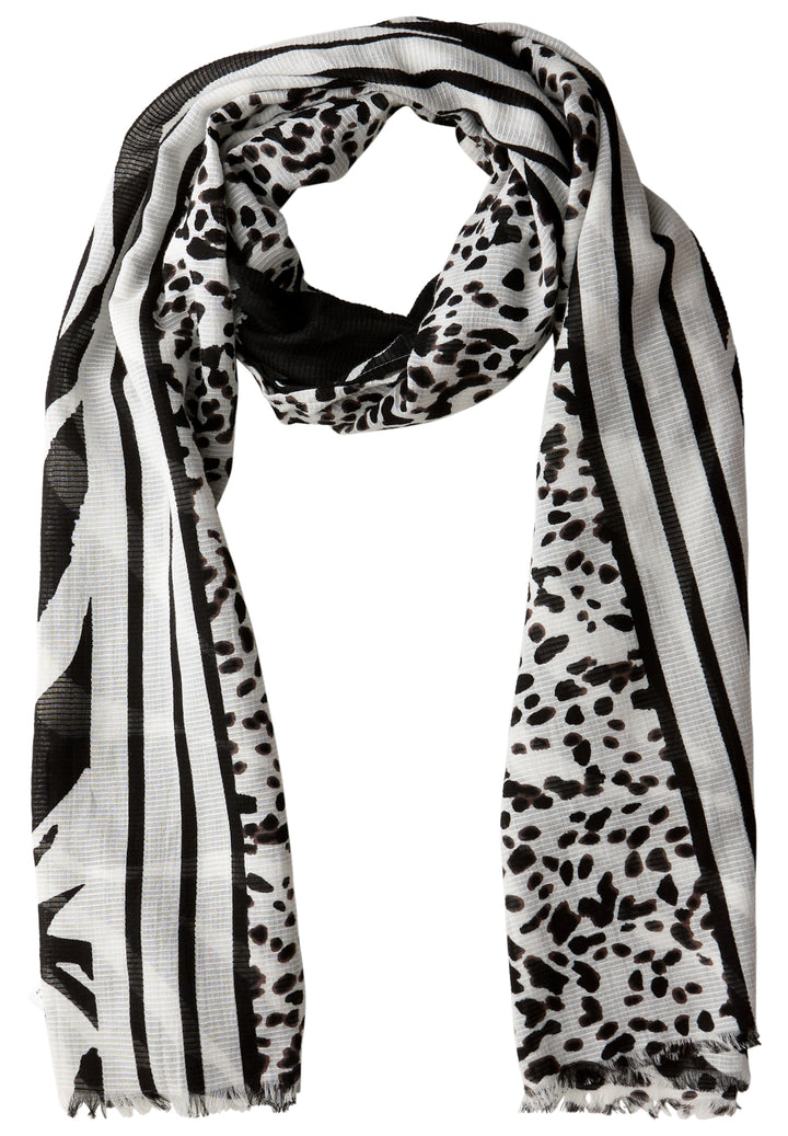 OP_Printed Textured Longscarf, Black 30001 Bild 2