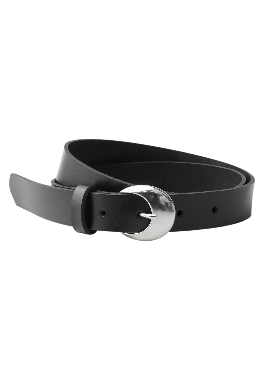 OP_Structured Leather Belt, Black 10001 Bild 1