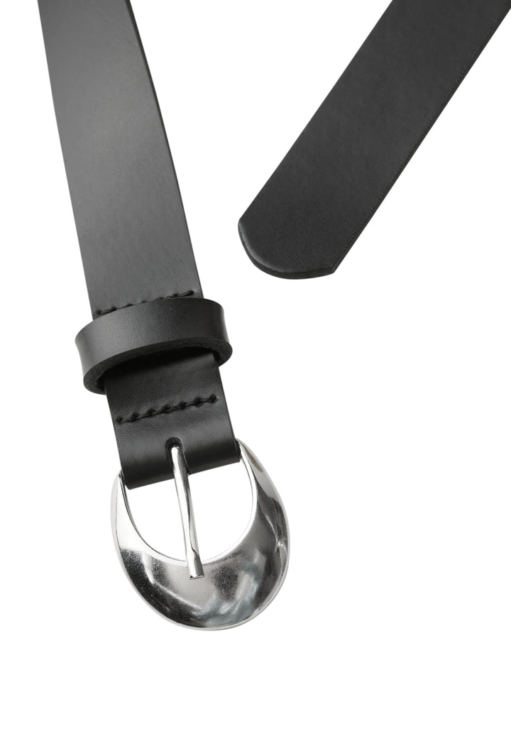 OP_Structured Leather Belt, Black 10001 Bild 2
