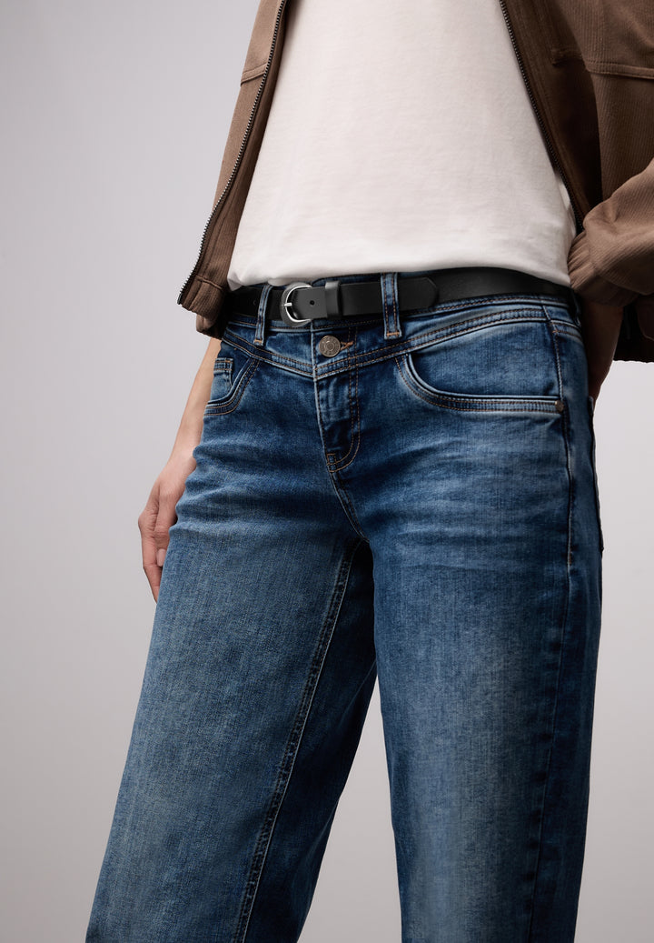 OP_Structured Leather Belt, Black 10001 Bild 5