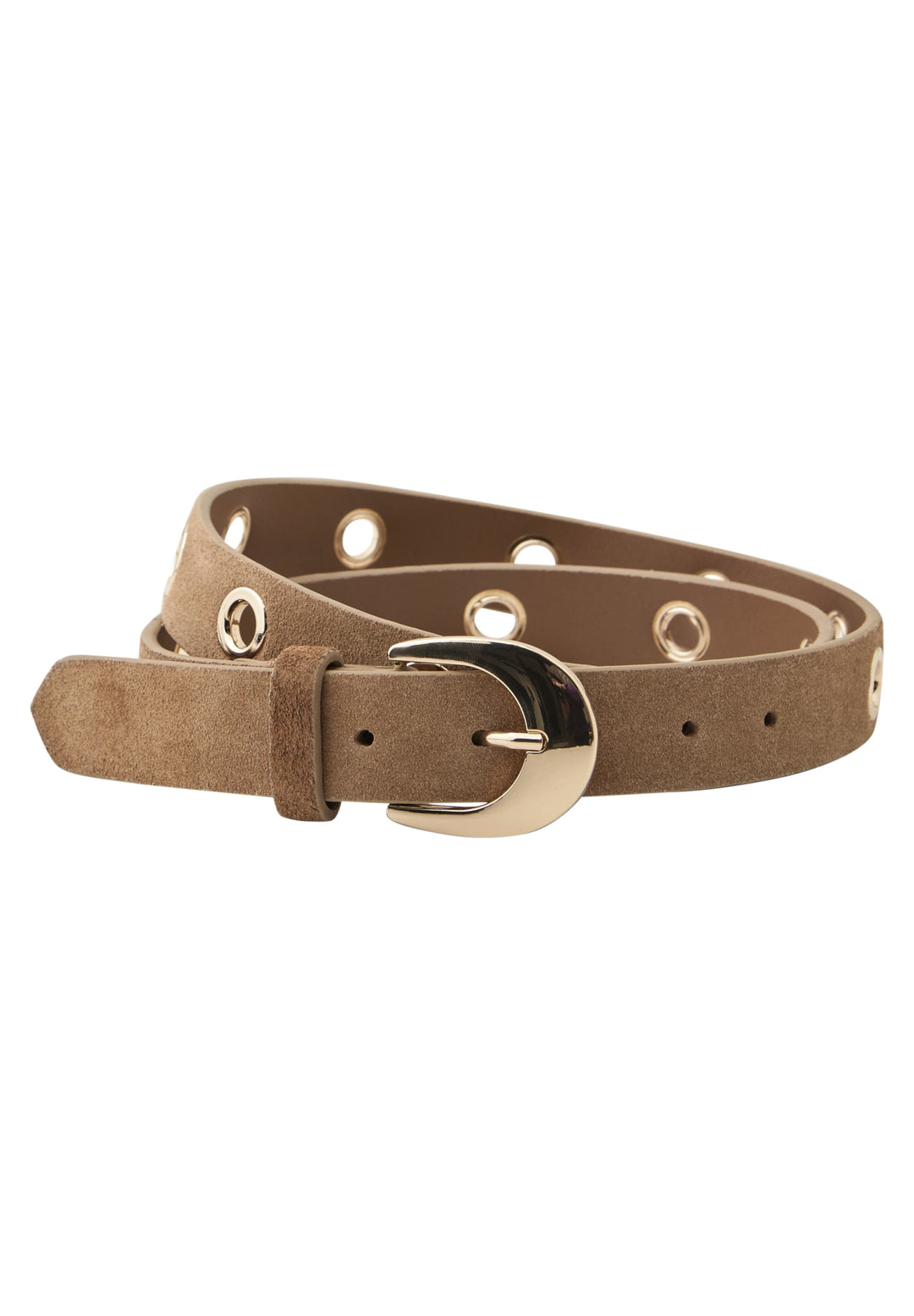 OP_Studded Velour Belt, cognac 10355 Bild 1