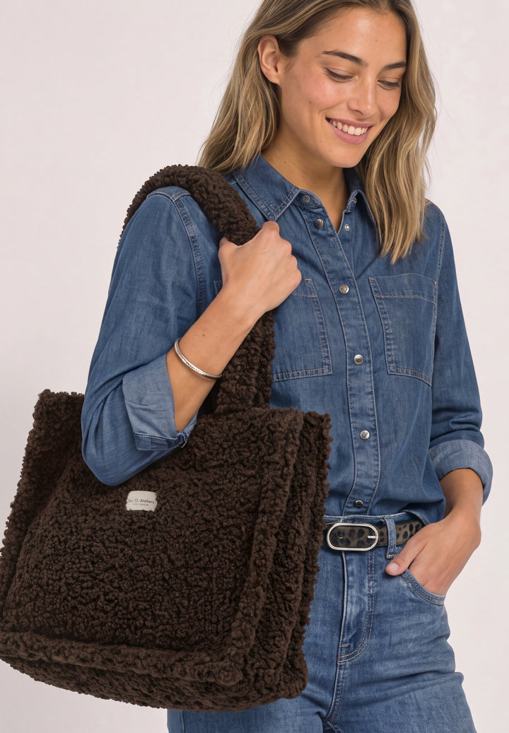 OP_Teddy Book Tote, auburn brown 17111 Bild 3