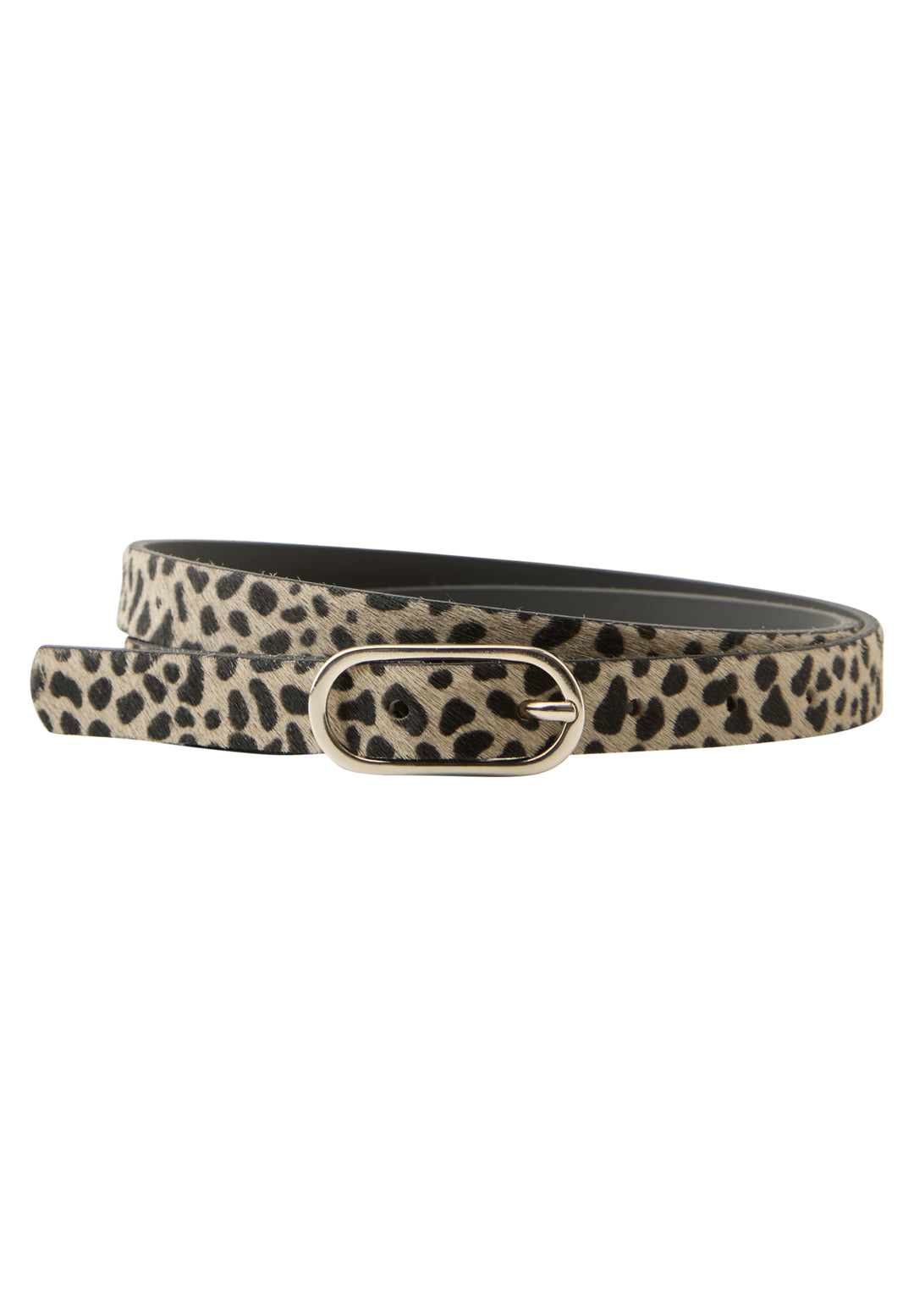 OP_Thin Leo Belt with Fur Leat, Black 30001 Bild 1
