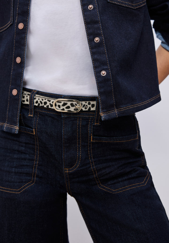 OP_Thin Leo Belt with Fur Leat, powder beige 34347 Bild 3