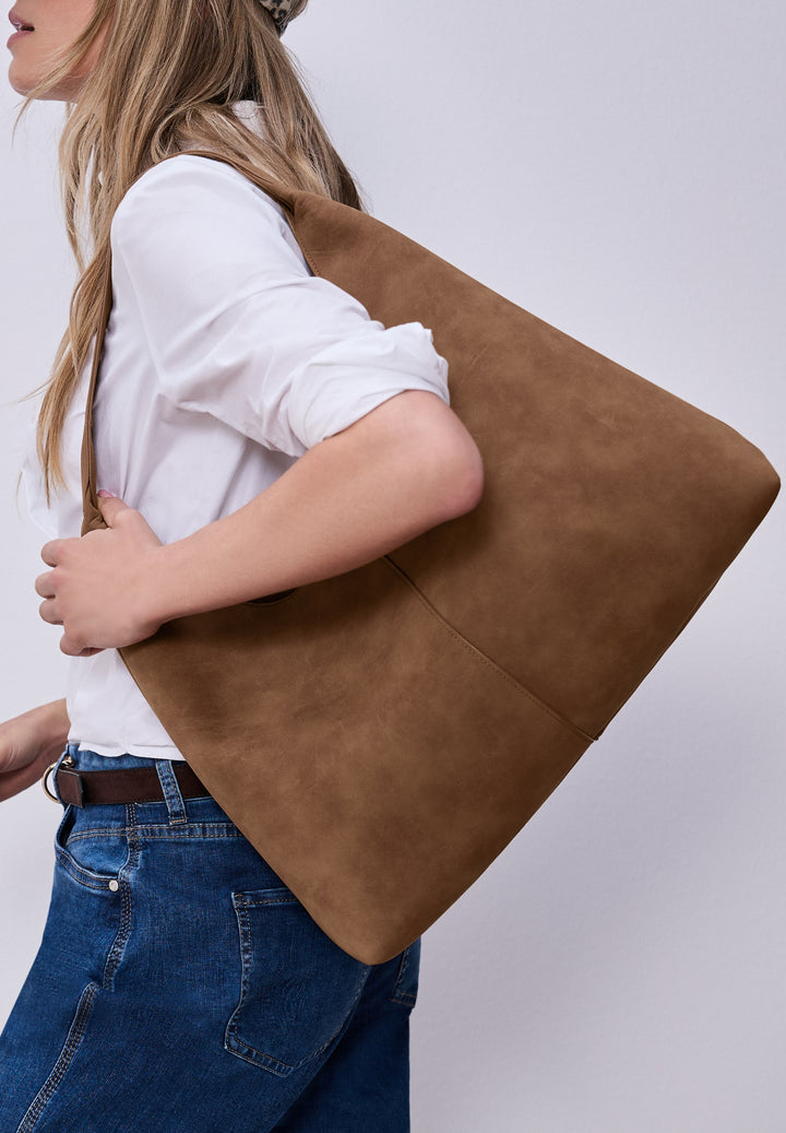 OP_ Velour Shopper Bag, Cinnamon Brown 17174 Bild 1
