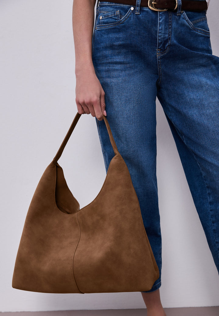OP_ Velour Shopper Bag, Cinnamon Brown 17174 Bild 4
