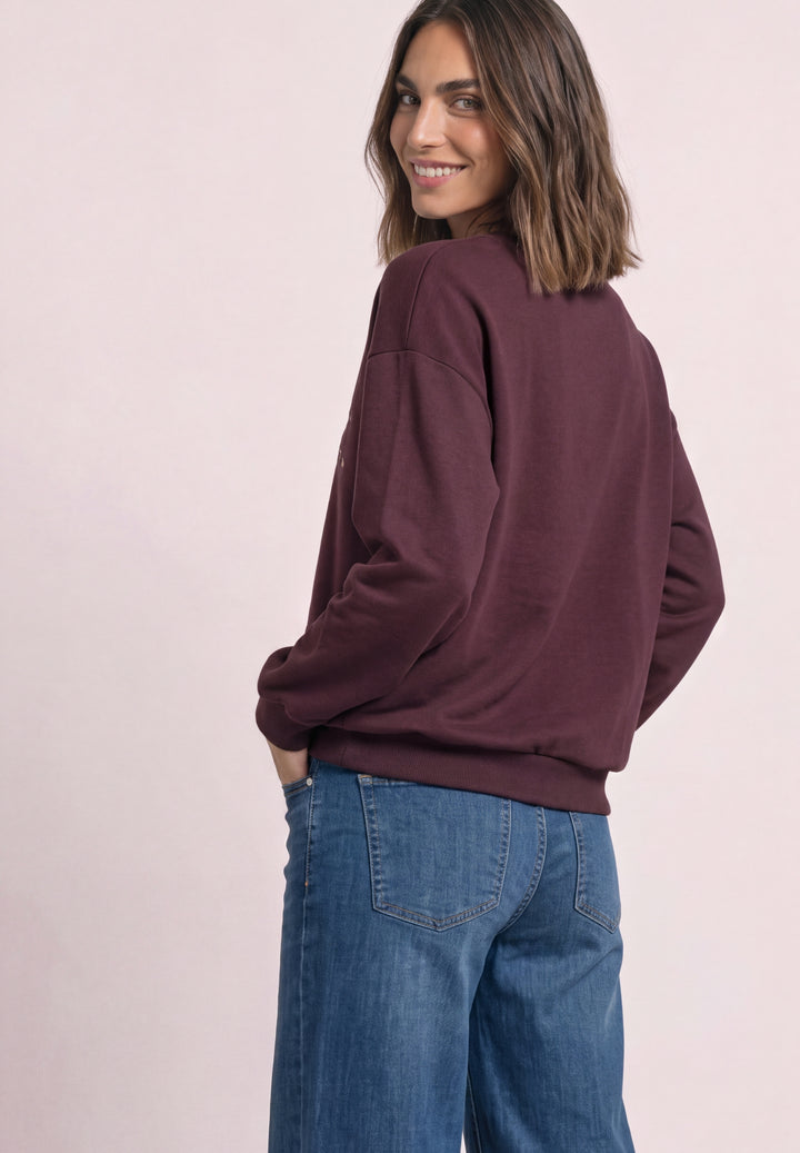 part print shirt, rustic rouge 37820 Bild 5