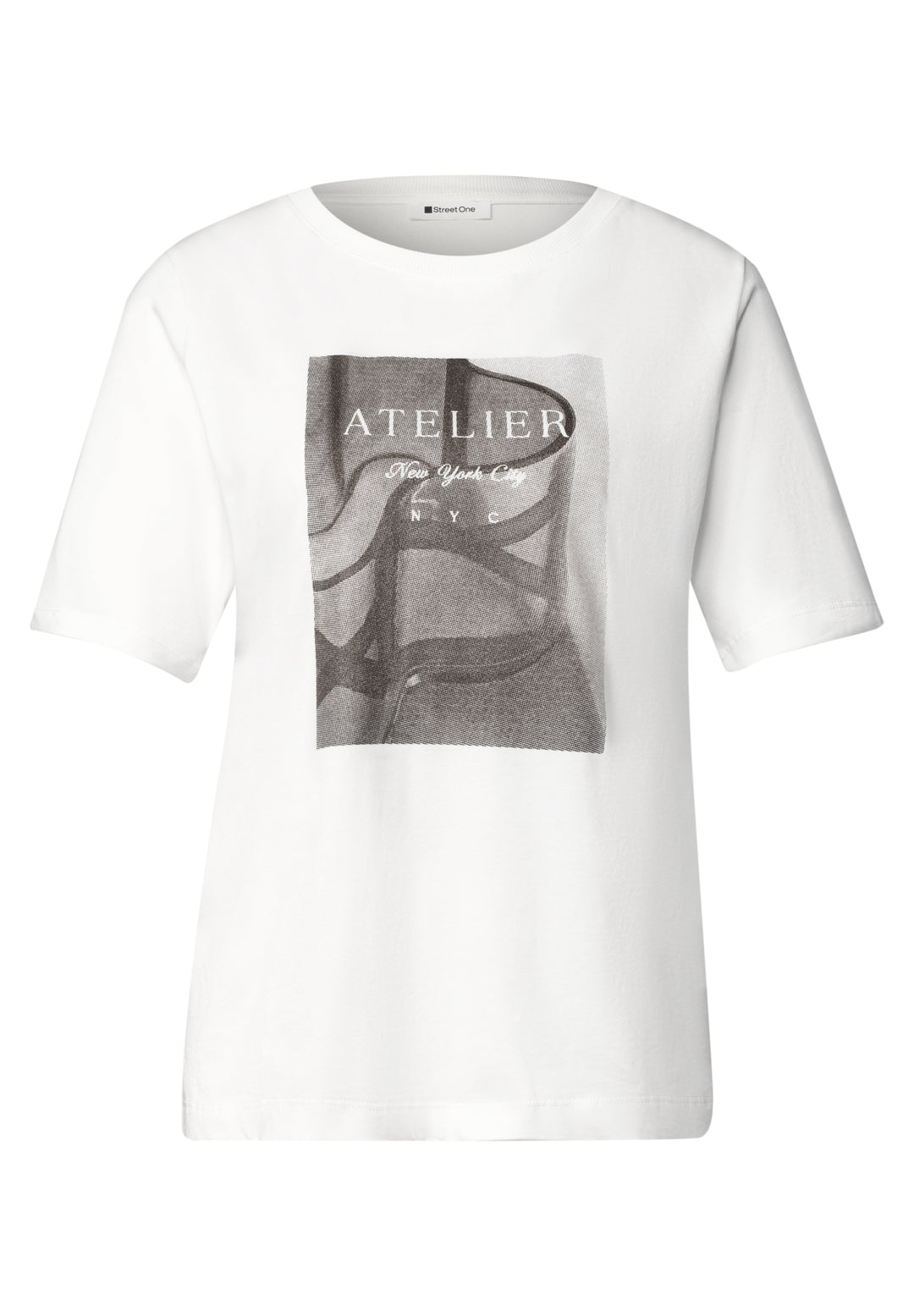 photo print shirt, off white 20108 Bild 1