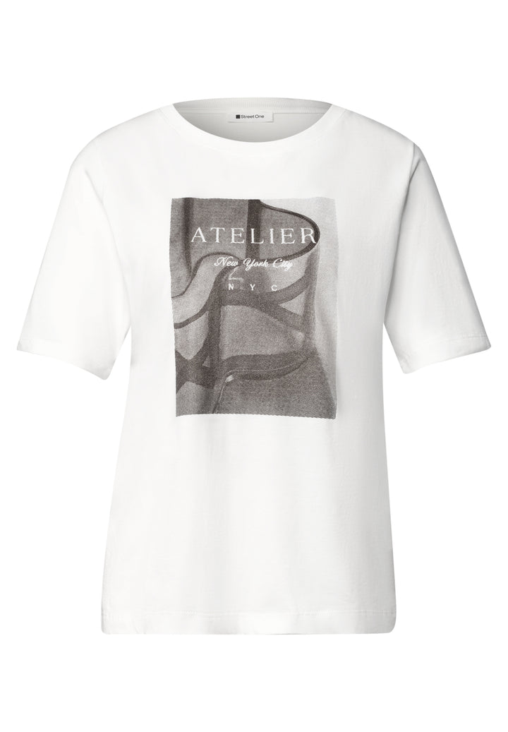 photo print shirt, off white 20108 Bild 1