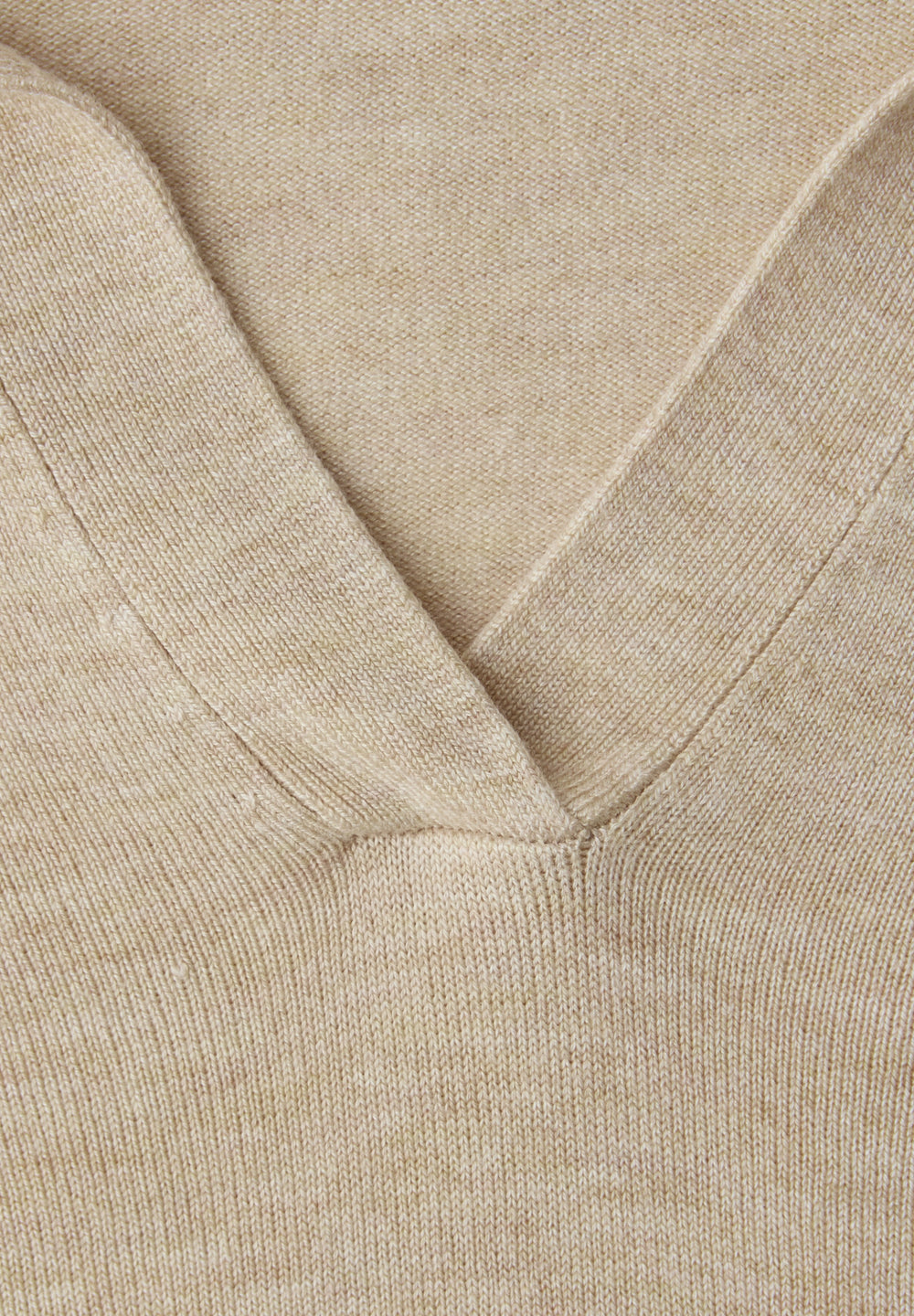polo basic sweater, cotton beige mel. 17458 Bild 2