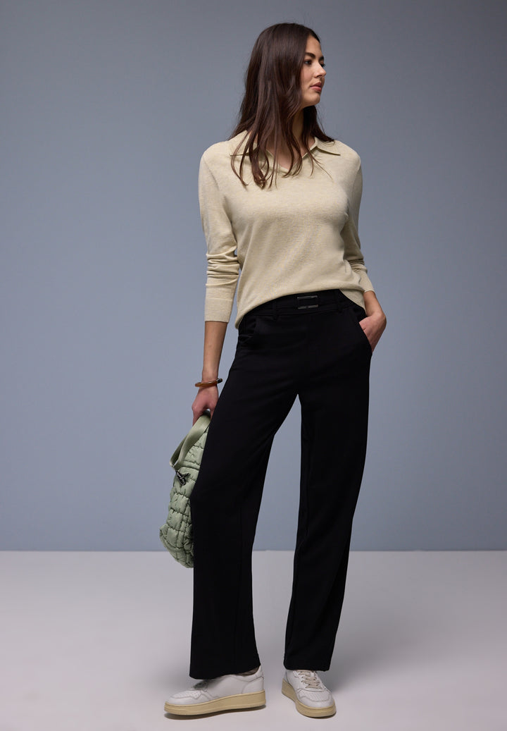 polo basic sweater, cotton beige mel. 17458 Bild 5