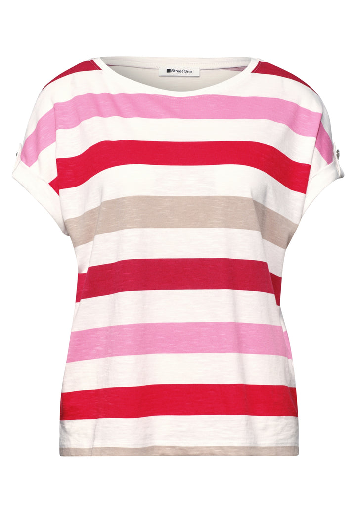 printed basic shirt w.deco but, salsa red 37504 Bild 1