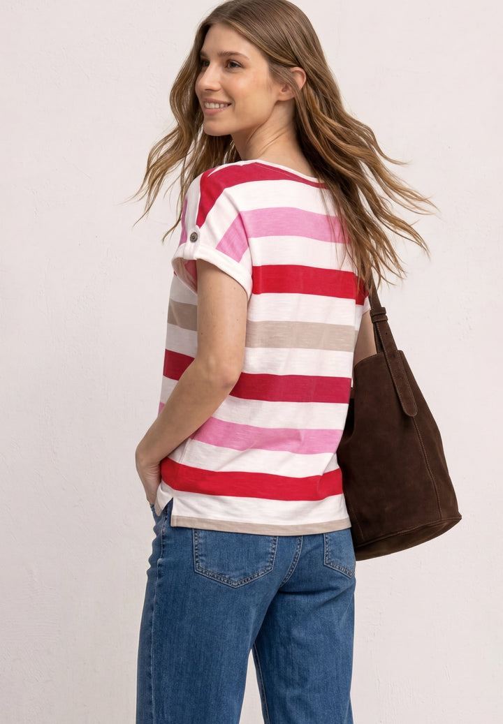 printed basic shirt w.deco but, salsa red 37504 Bild 4