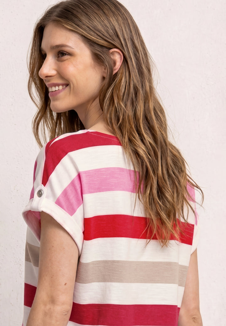 printed basic shirt w.deco but, salsa red 37504 Bild 5