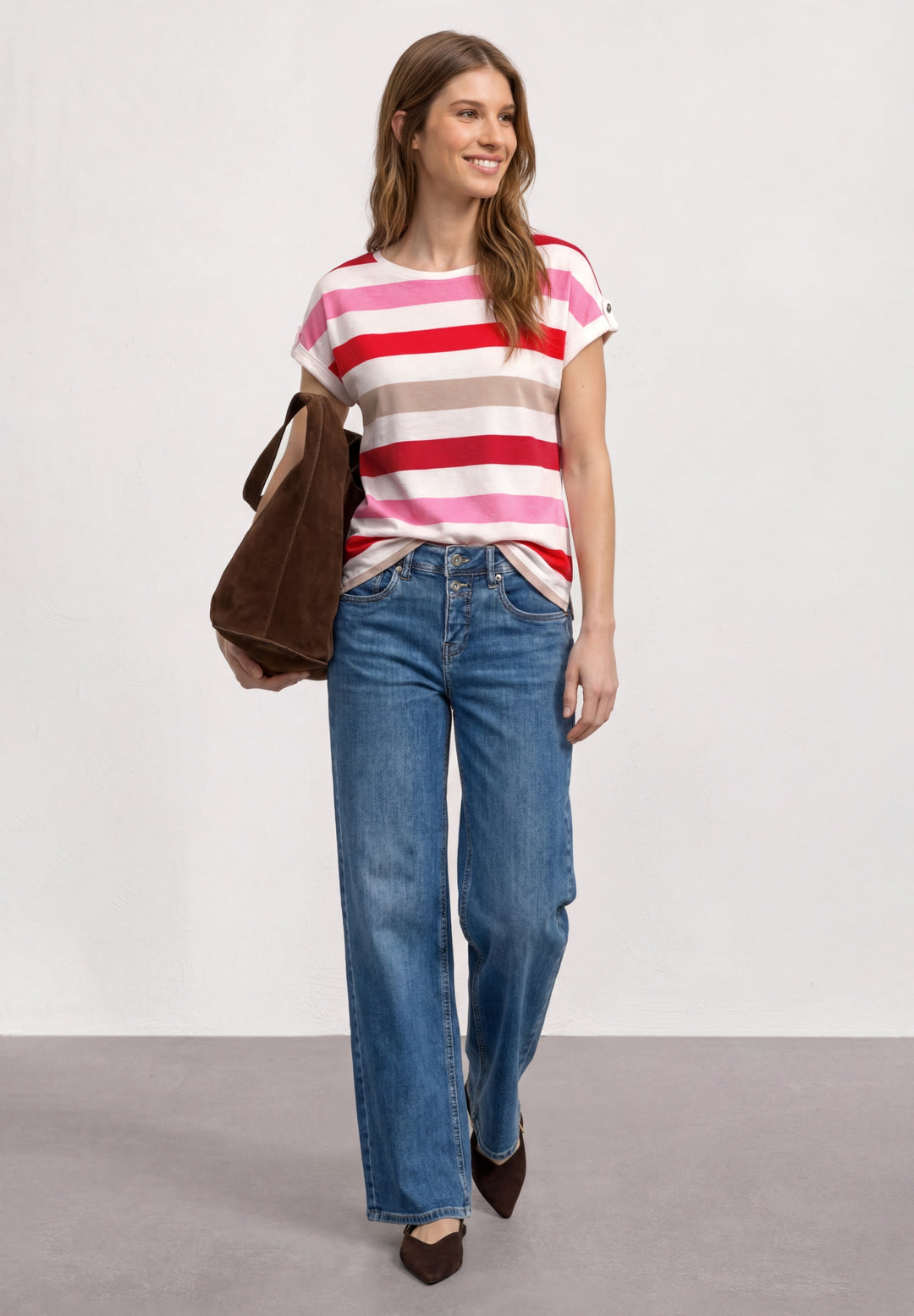 printed basic shirt w.deco but, salsa red 37504 Bild 6