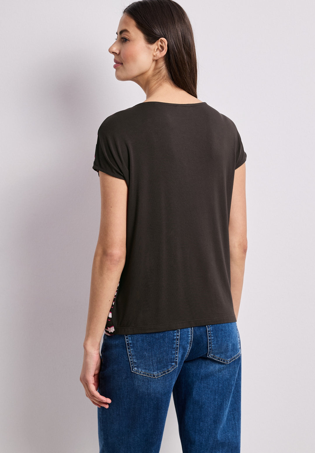 printed mat-mix shirt, minimal rose 37731 Bild 4