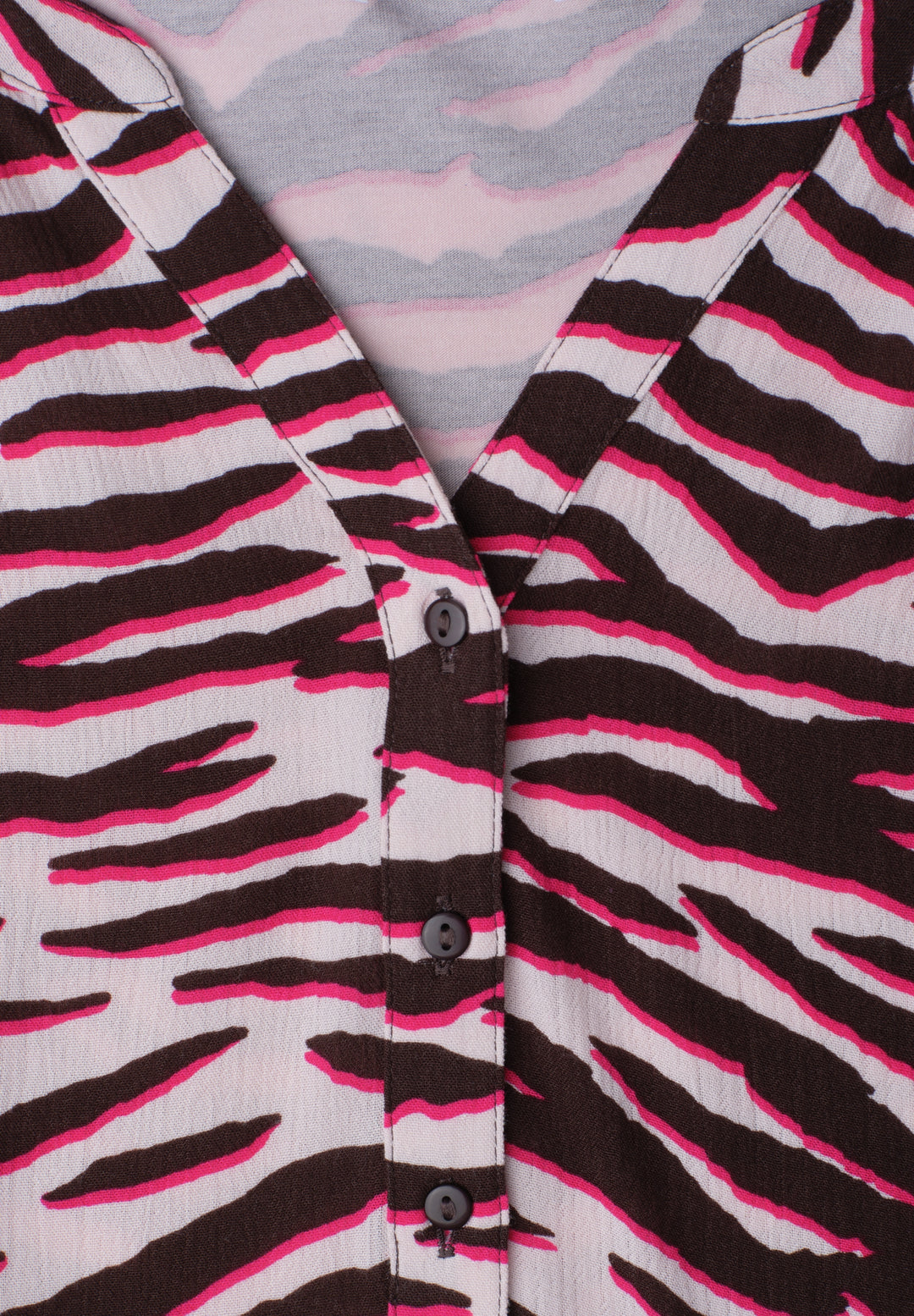 printed mat-mix shirt w.button, minimal rose 37731 Bild 2