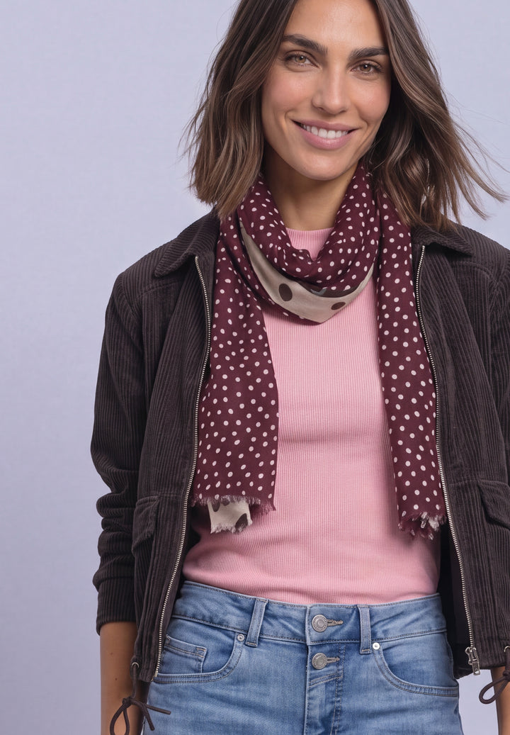 Printed Modal Longscarf, rustic rouge 37820 Bild 3