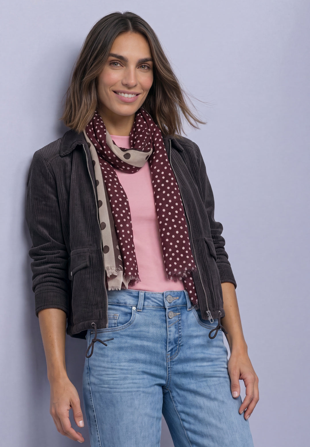 Printed Modal Longscarf, rustic rouge 37820 Bild 4
