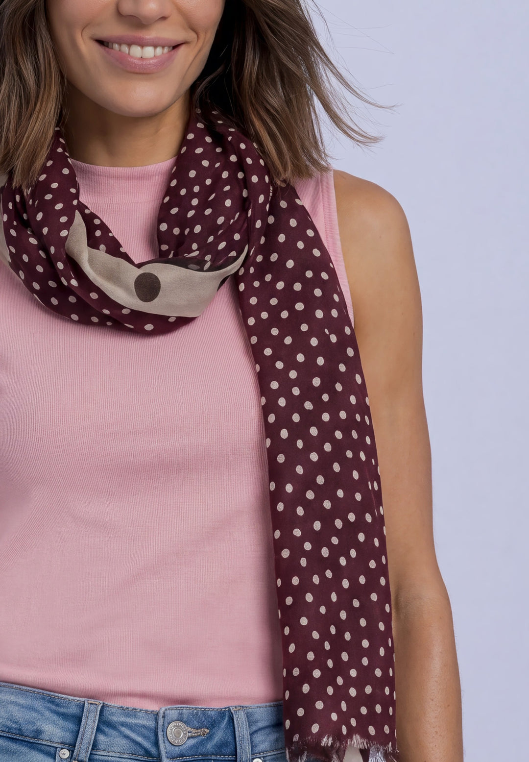 Printed Modal Longscarf, rustic rouge 37820 Bild 5