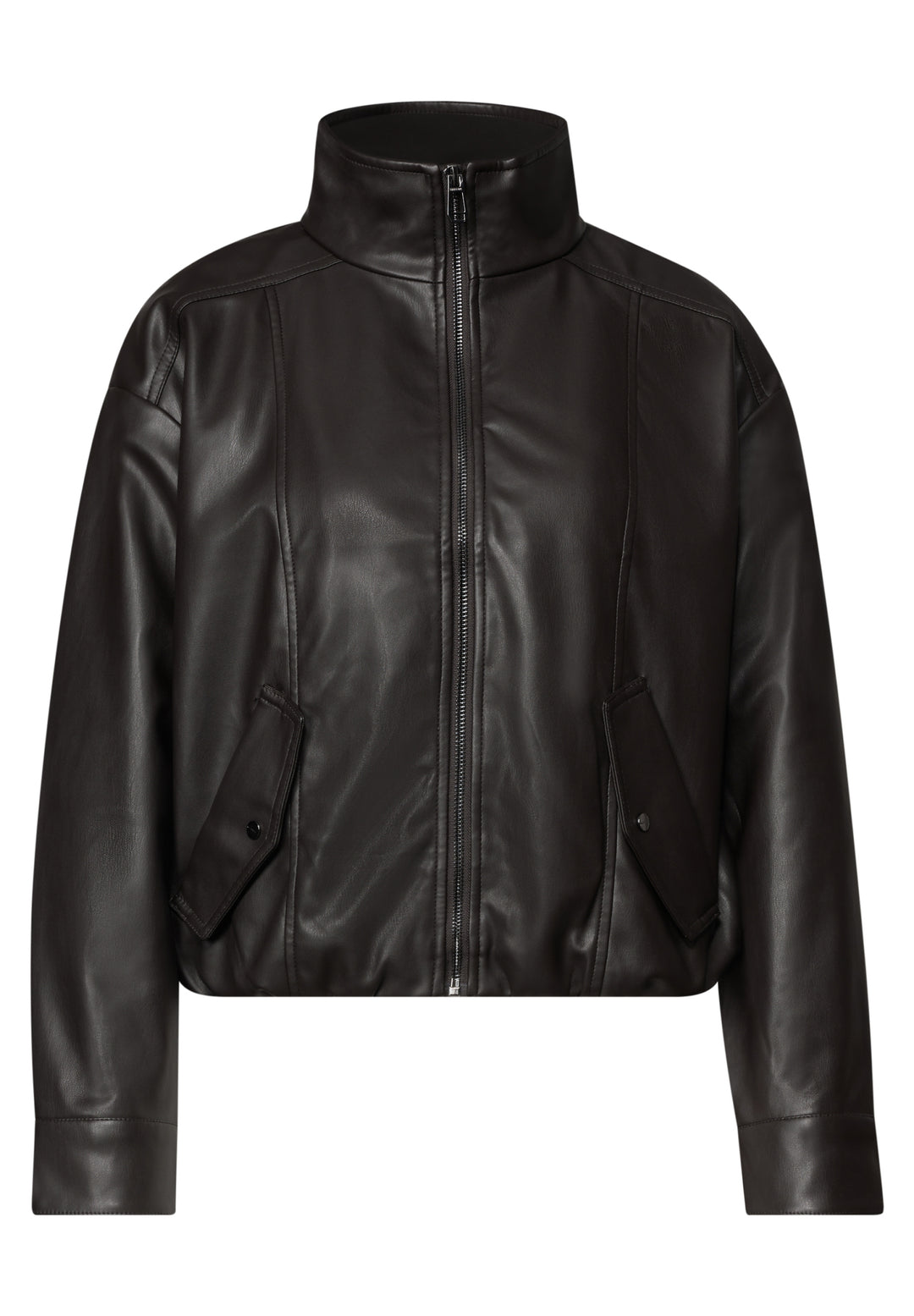 PU Jkt w. Stand Up Collar, black coffee 17874 Bild 1