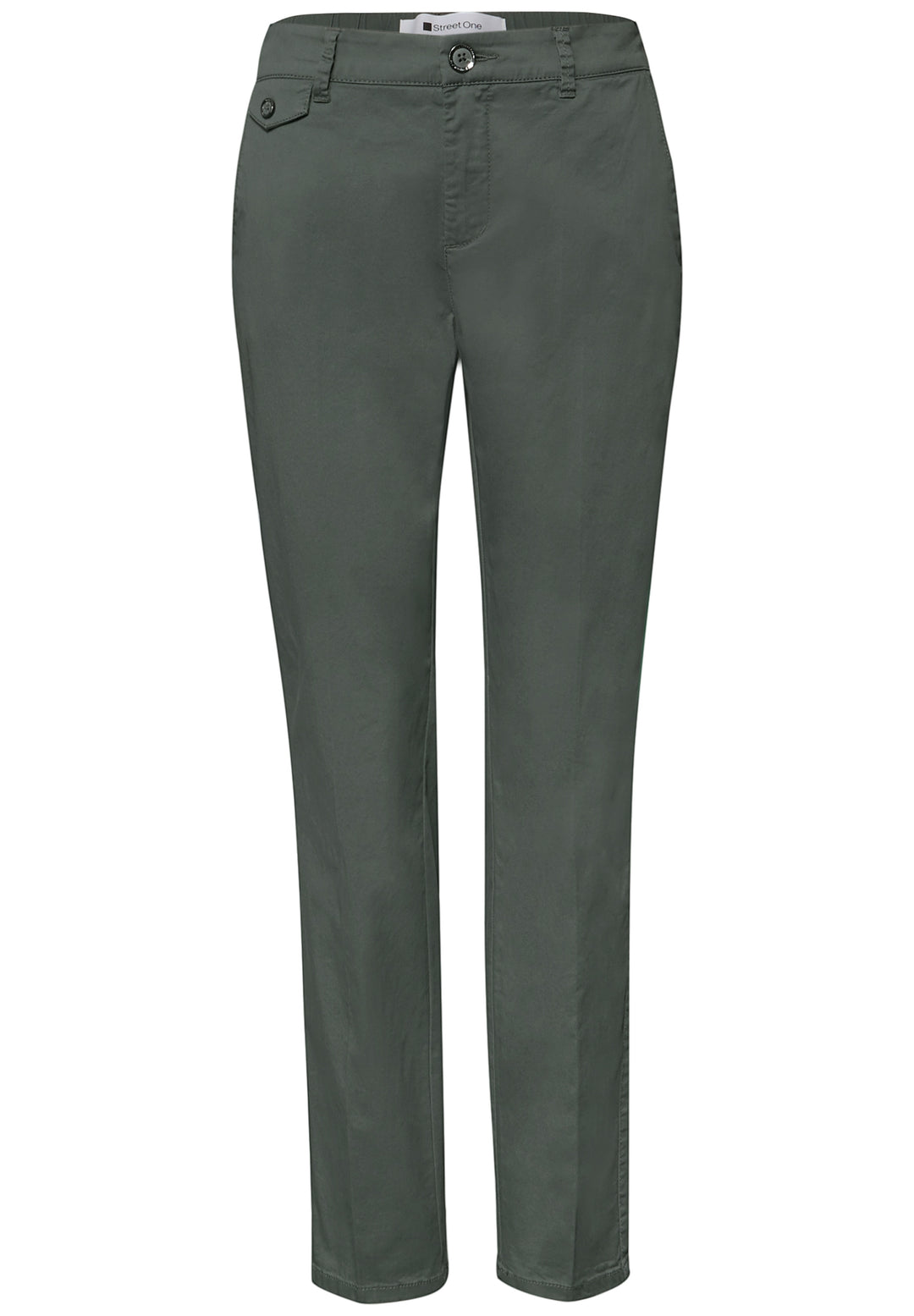 QR Chino peach Twill Co/Ea, cilantro green 17544 Bild 1