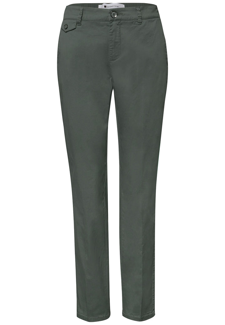 QR Chino peach Twill Co/Ea, cilantro green 17544 Bild 1