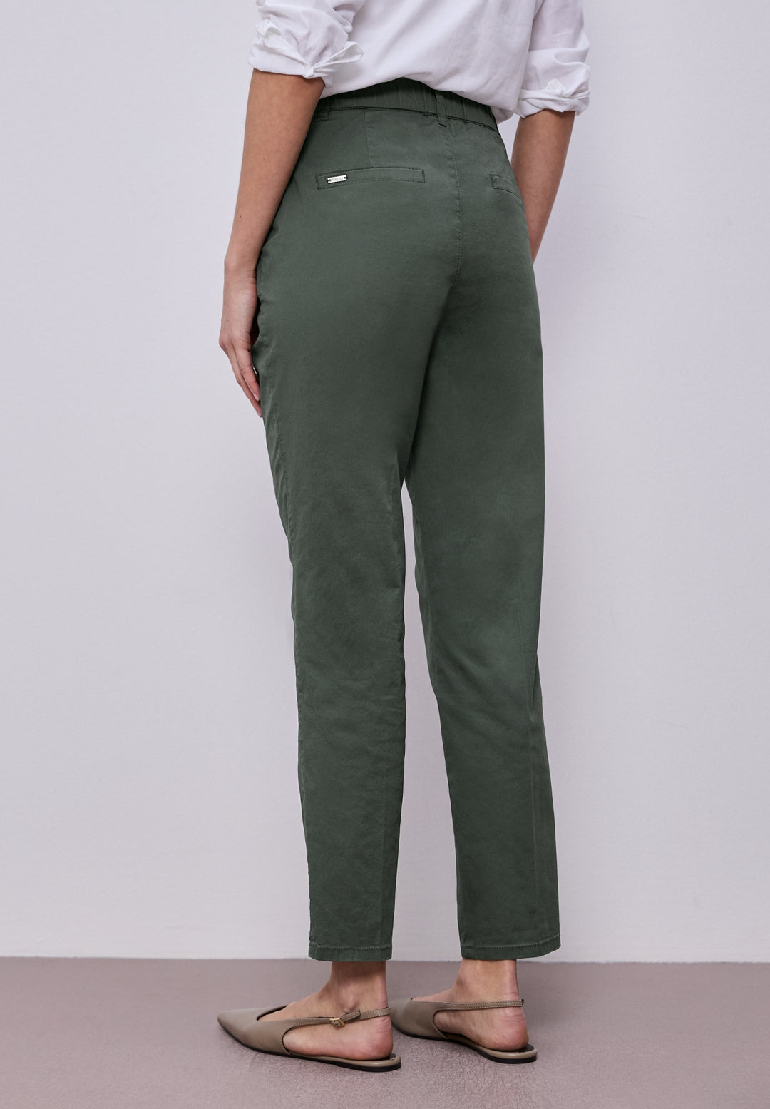 QR Chino peach Twill Co/Ea, cilantro green 17544 Bild 4