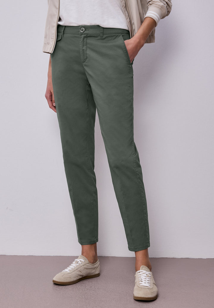QR Chino peach Twill Co/Ea, cilantro green 17544 Bild 5