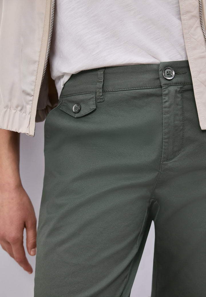 QR Chino peach Twill Co/Ea, cilantro green 17544 Bild 7