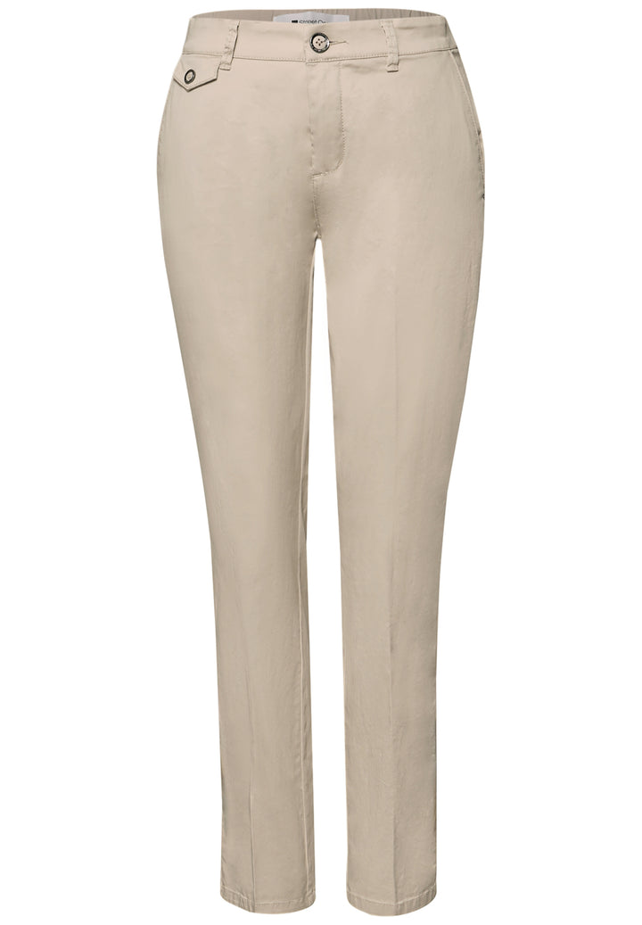QR Chino peach Twill Co/Ea, cobble stone 17540 Bild 1