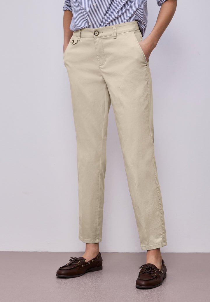 QR Chino peach Twill Co/Ea, cobble stone 17540 Bild 3