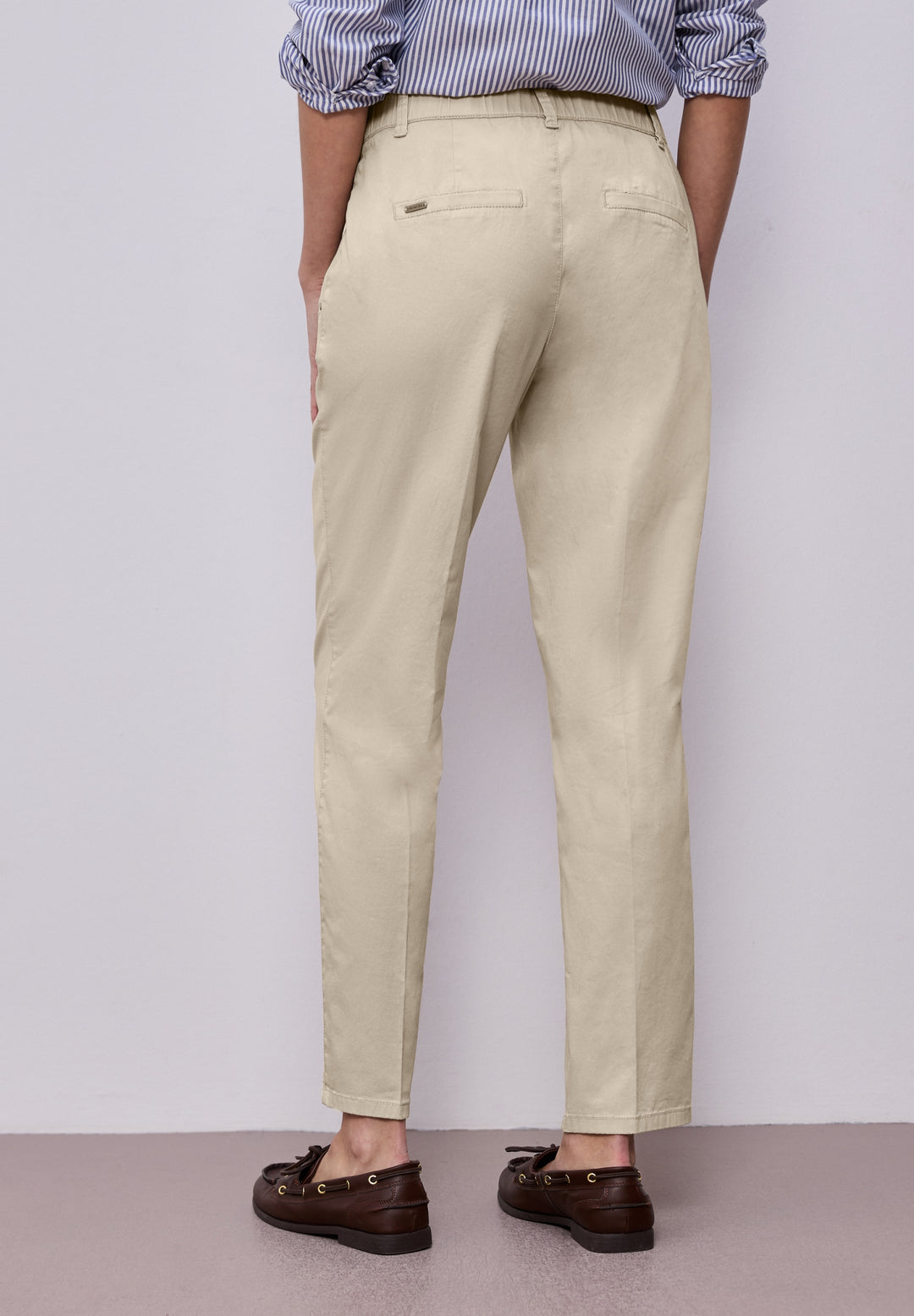 QR Chino peach Twill Co/Ea, cobble stone 17540 Bild 4