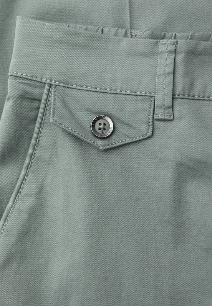 QR Chino peach Twill Co/Ea, dark mint green 17515 Bild 2