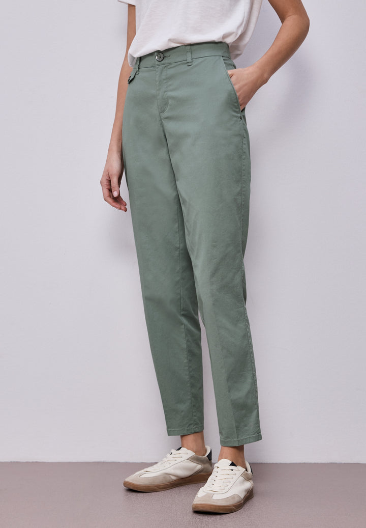 QR Chino peach Twill Co/Ea, dark mint green 17515 Bild 3