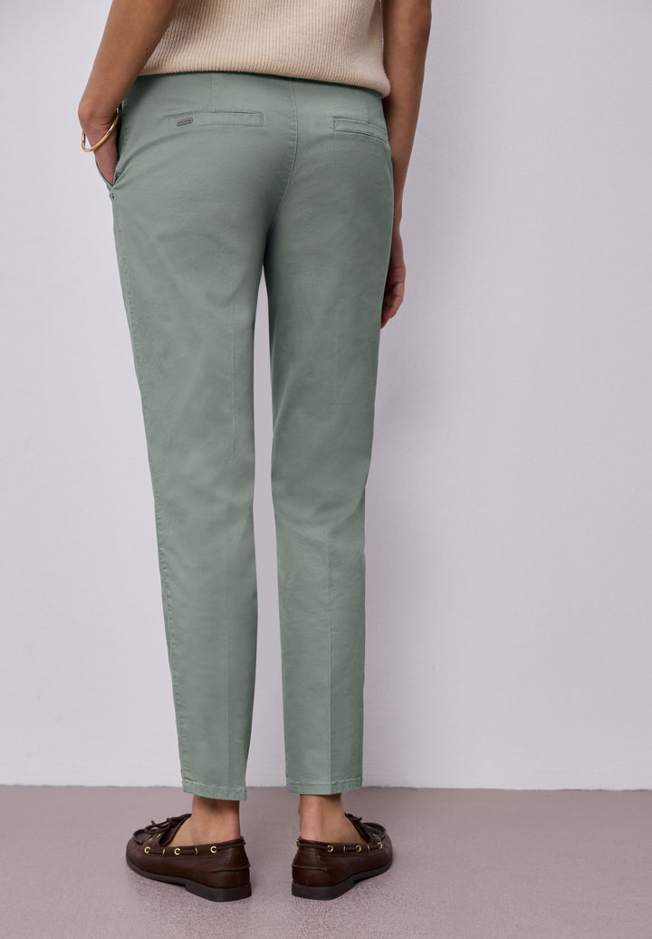 QR Chino peach Twill Co/Ea, dark mint green 17515 Bild 4