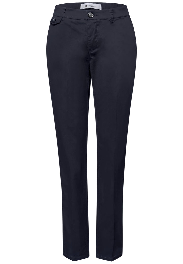 QR Chino peach Twill Co/Ea, deep blue 11238 Bild 1