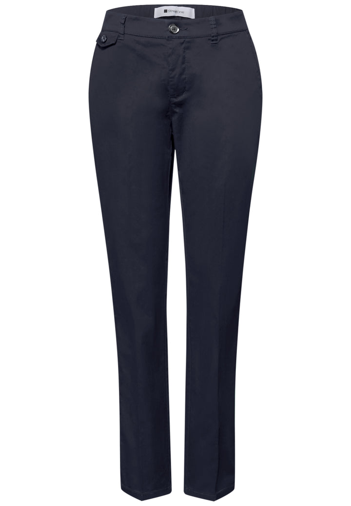 QR Chino peach Twill Co/Ea, deep blue 11238 Bild 1