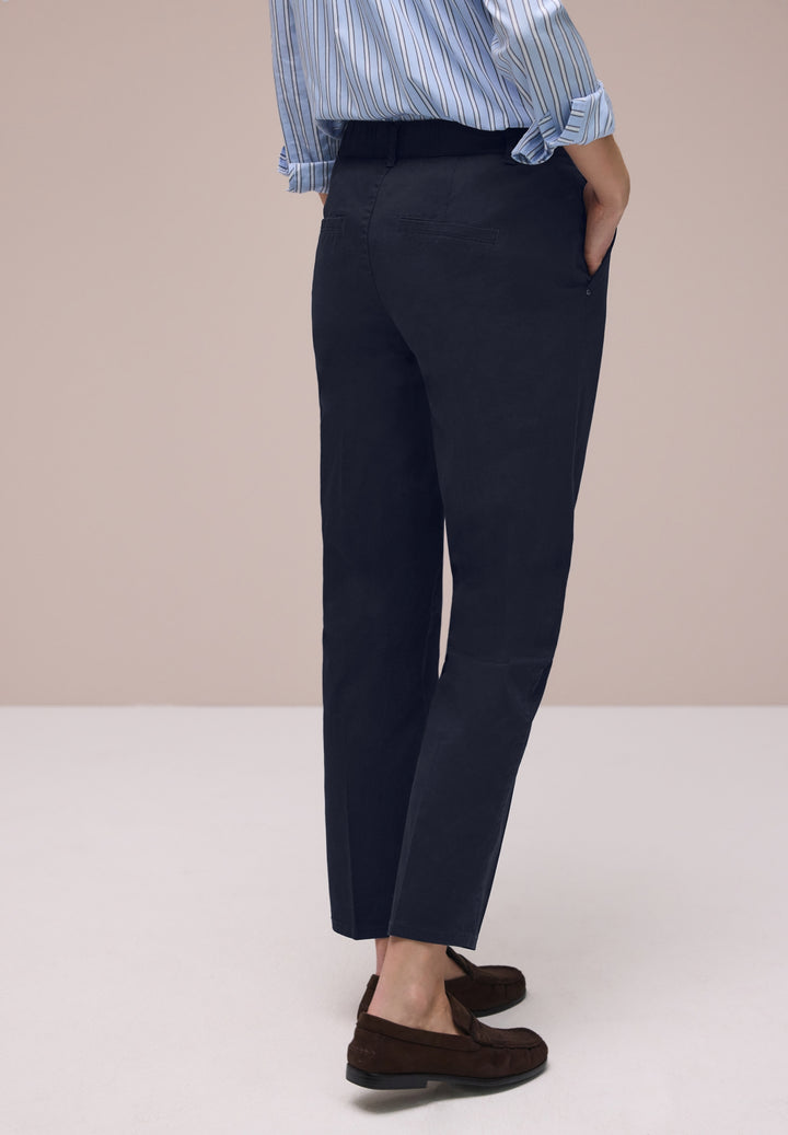 QR Chino peach Twill Co/Ea, deep blue 11238 Bild 4