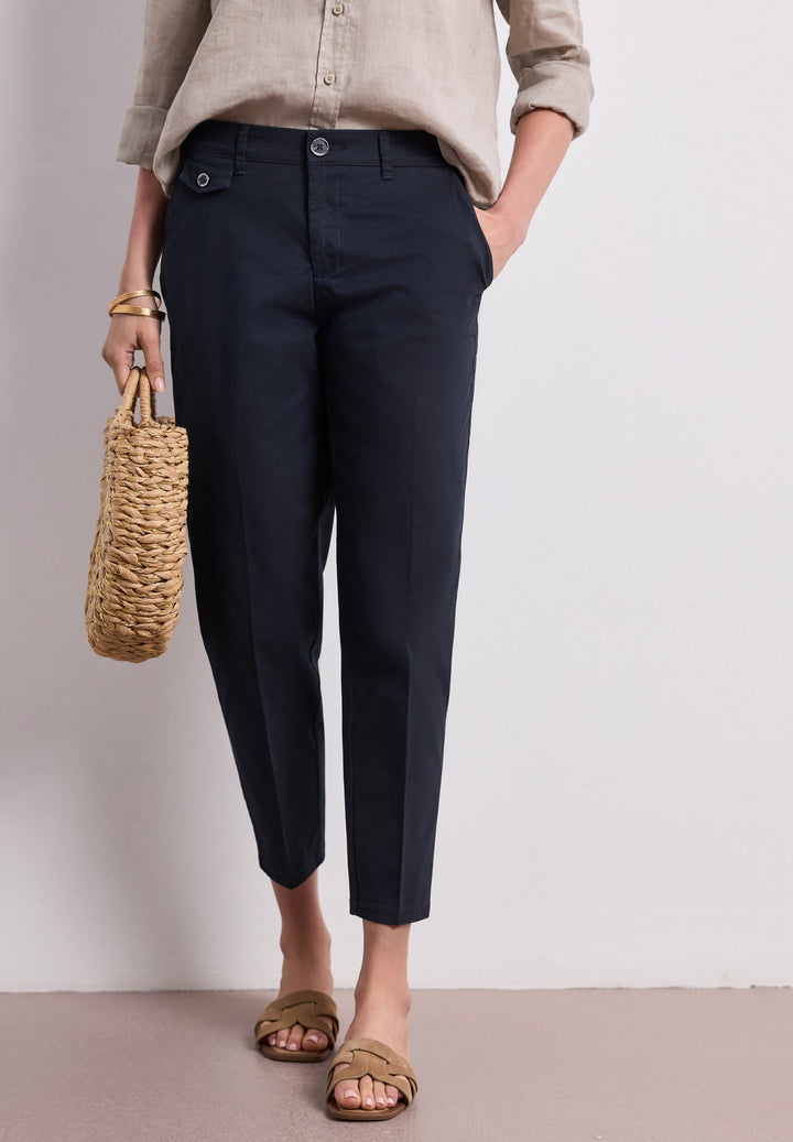 QR Chino peach Twill Co/Ea, deep blue 11238 Bild 6